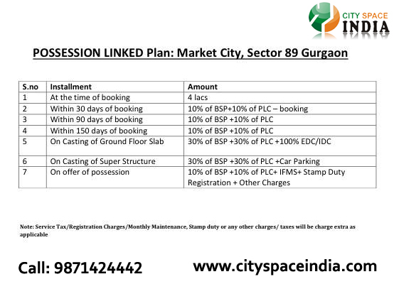 Oriis Market City PLP Payment Plan
